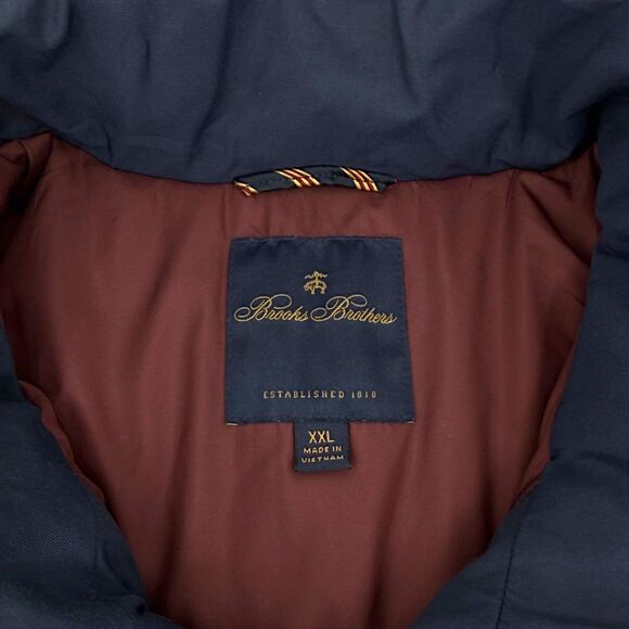 Brooks Brothers Men's Water-Repellent Tech Twill Field Jacket Navy XXL - Picture 9 of 16